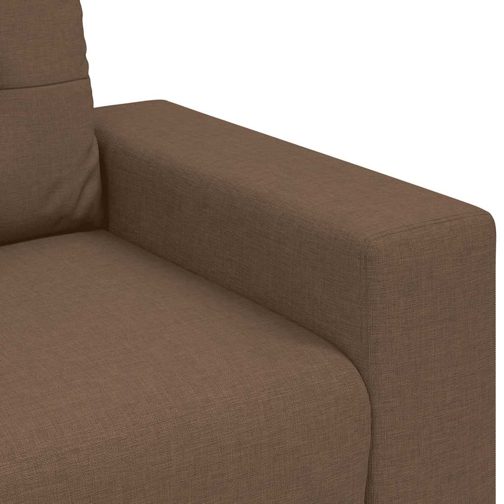 Dvosjed Smeđi 160x77x82 cm Tkanina