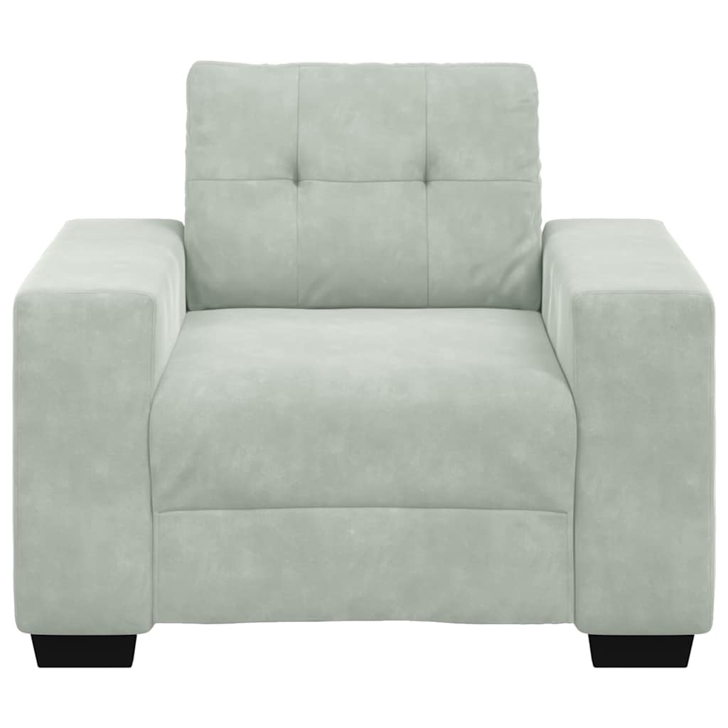 Sofa fotelja svijetlosiva 100x78x80 cm baršun