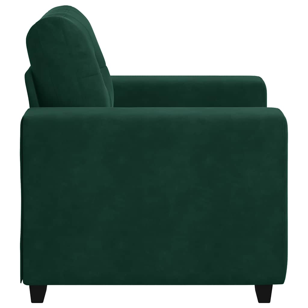 Sofa fotelja tamnozelena 100x78x80 cm baršun