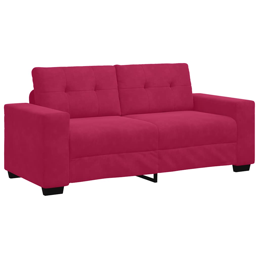 Dvosjed, sofa, vino crvena, 180x77x82 cm, baršun