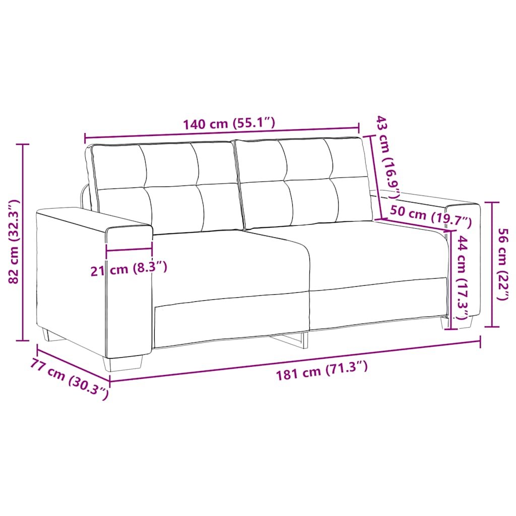 Dvosjed, sofa, vino crvena, 180x77x82 cm, baršun