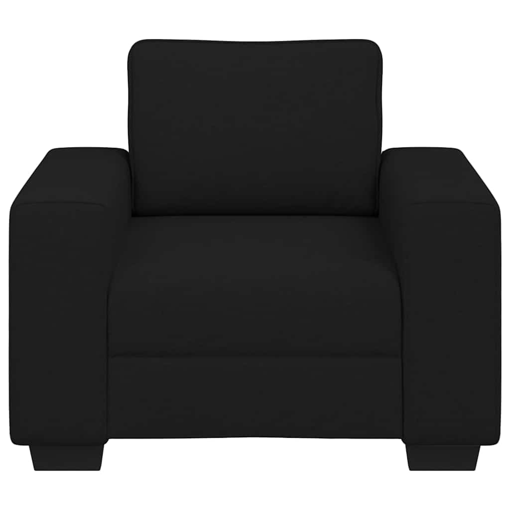 Sofa fotelja crna 100x77x82 cm tkanina