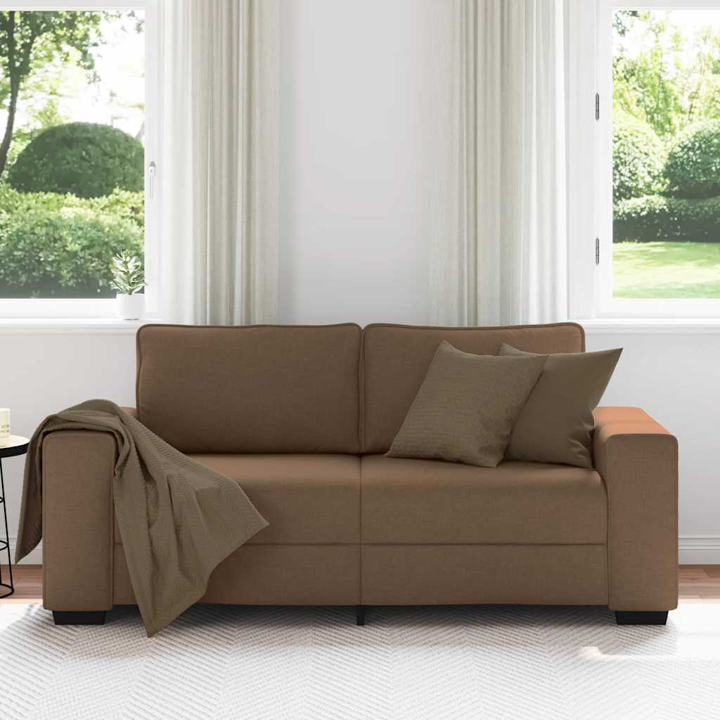 Dvosjed Smeđi 180x77x82 cm Tkanina