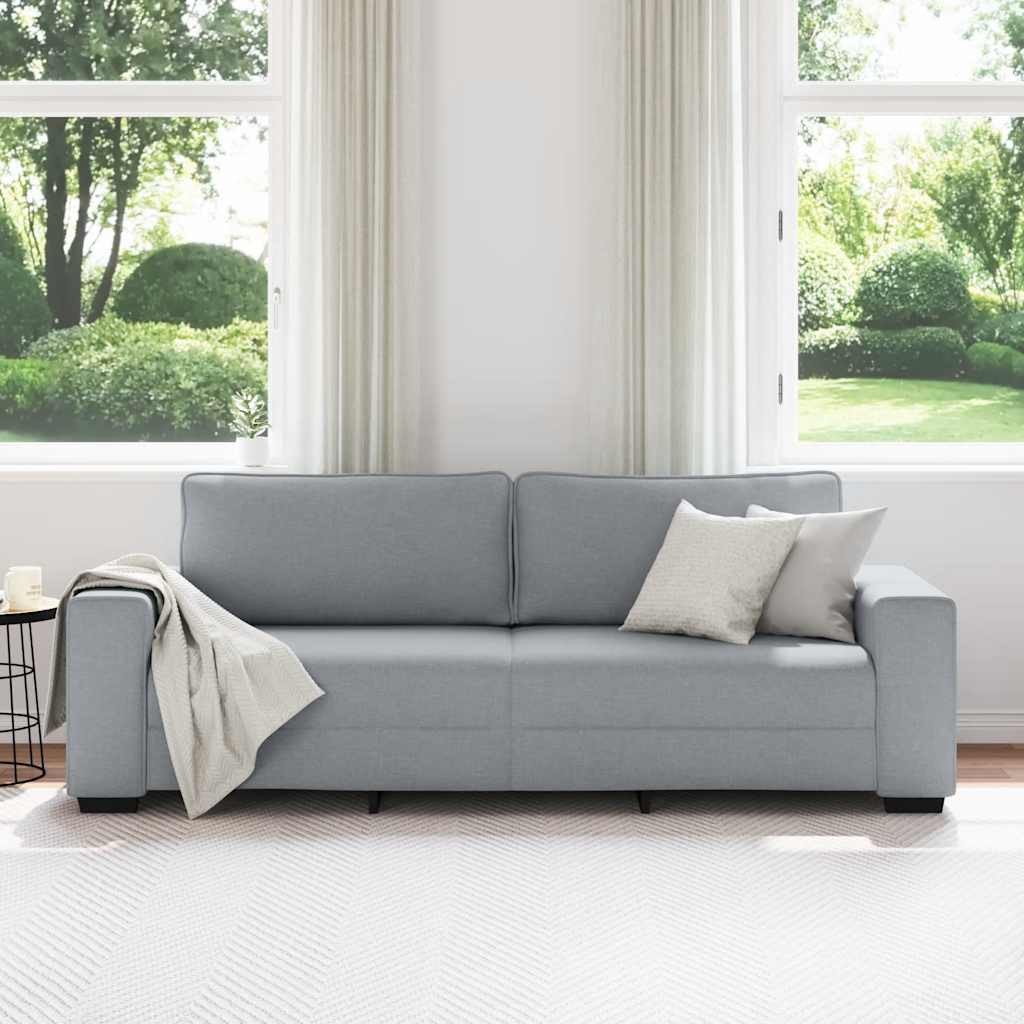 Trosjed Sofa Svijetlo siva 220x77x82 cm Tkanina