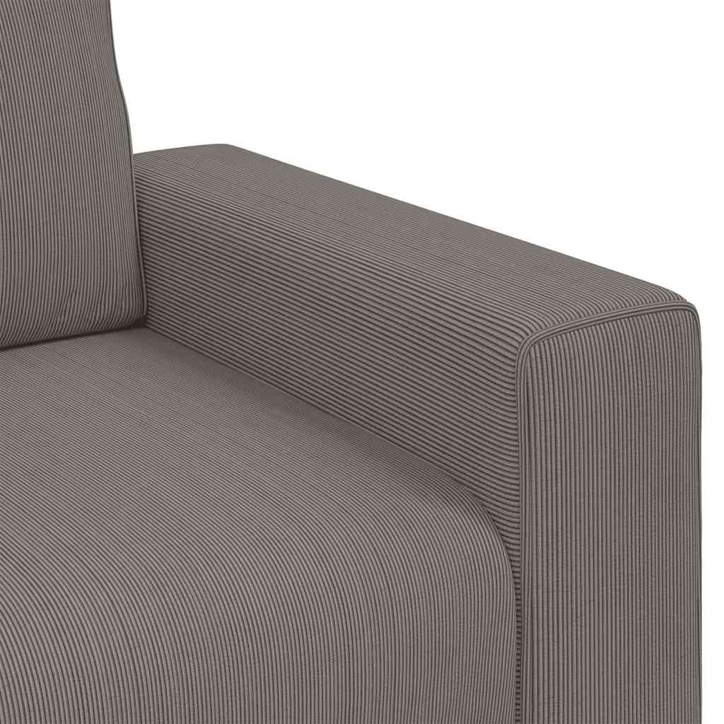Sofa fotelja svijetlosiva 100x77x82 cm korduro tkanina
