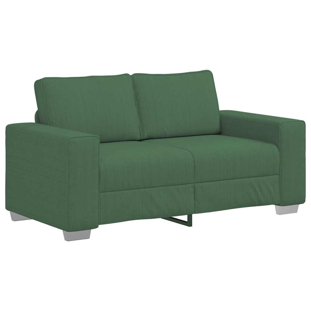 Dvosjed tamnozelene boje 160x77x82 cm korduro tkanine