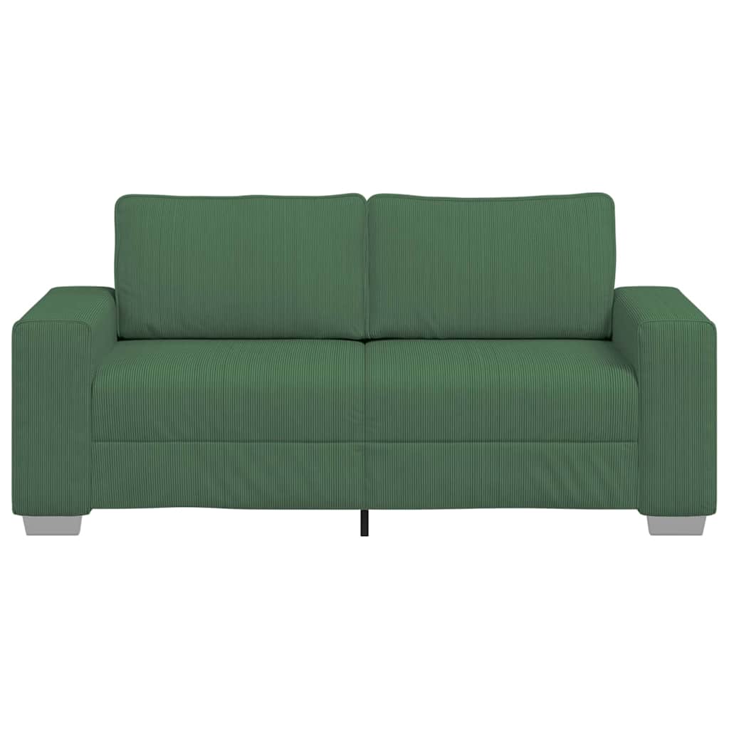 Dvosjed tamnozelene boje 180x77x82 cm korduro tkanina