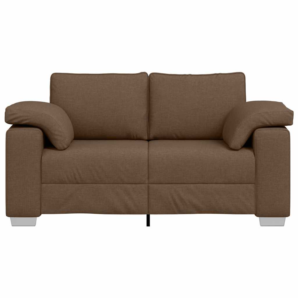 Dvosjed Smeđa 160 cm tkanina