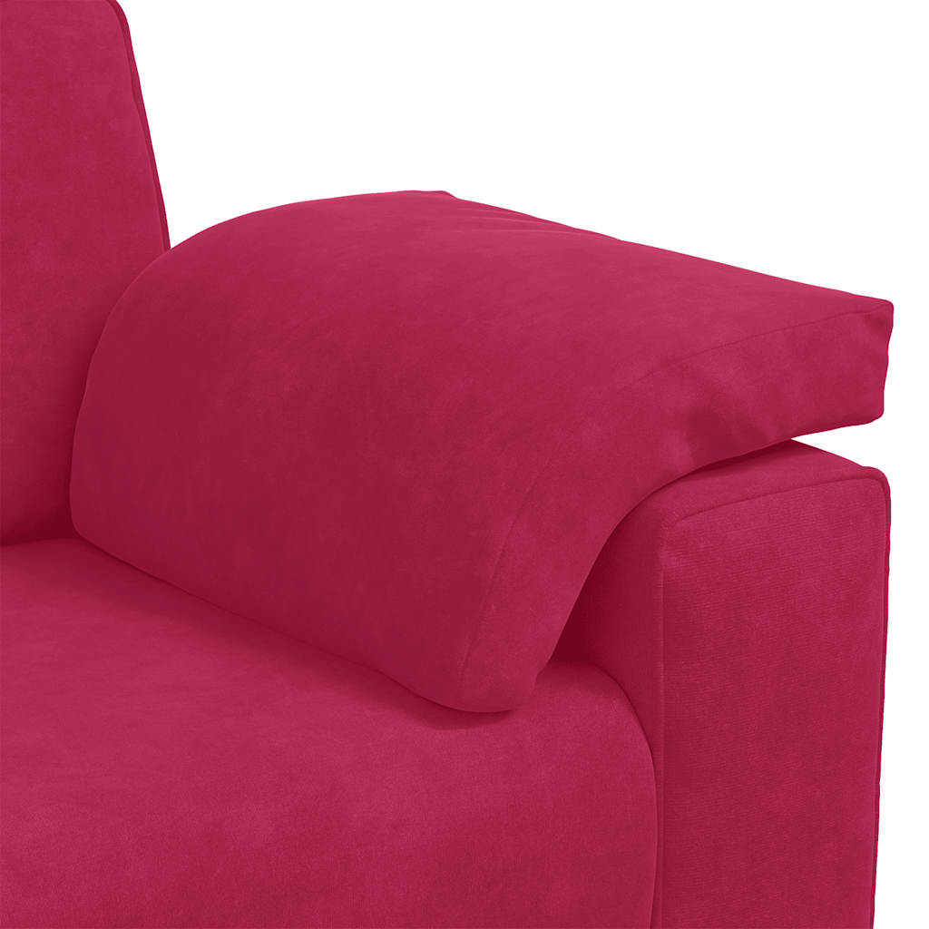 Dvosjed, sofa, vino crvena, 160x77x82 cm, baršun