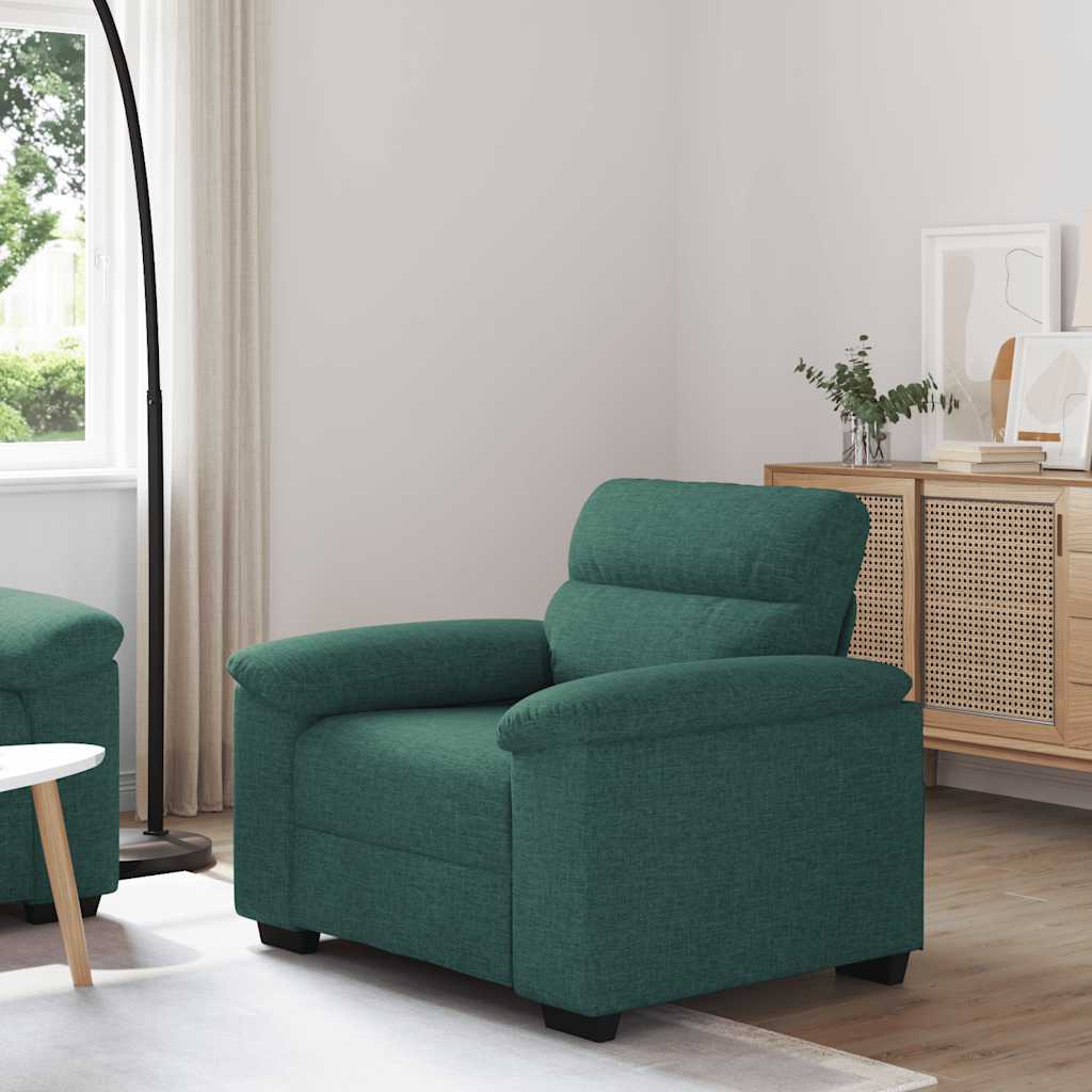 Sofa fotelja tamnozelena 100x81x84 cm tkanina