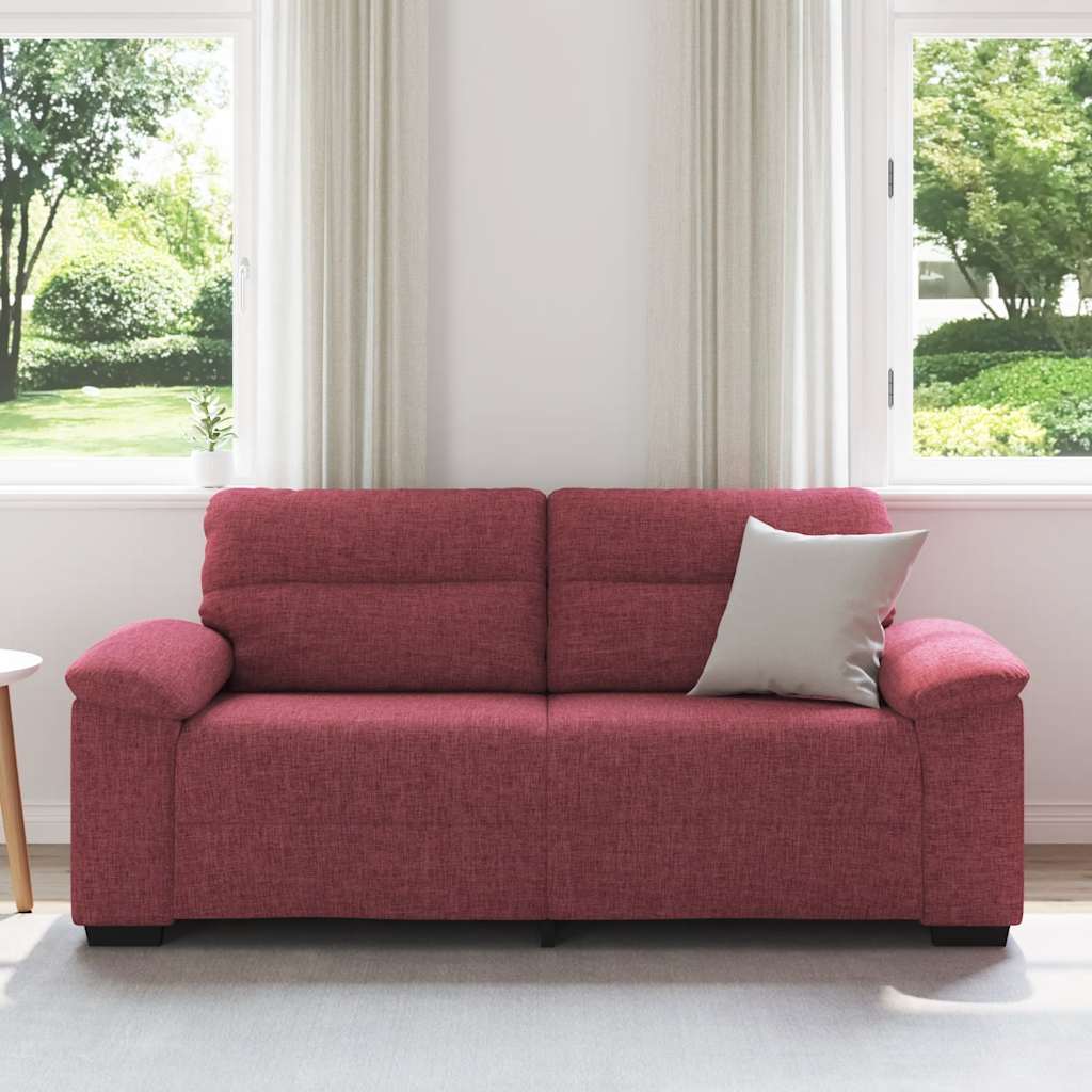 Dvosjed Kauč Vinsko Crvena 180x81x84 cm Tkanina