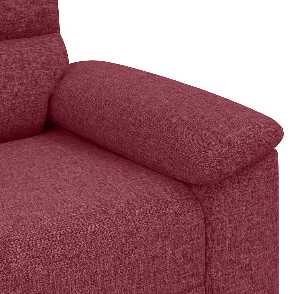 Dvosjed Kauč Vinsko Crvena 180x81x84 cm Tkanina