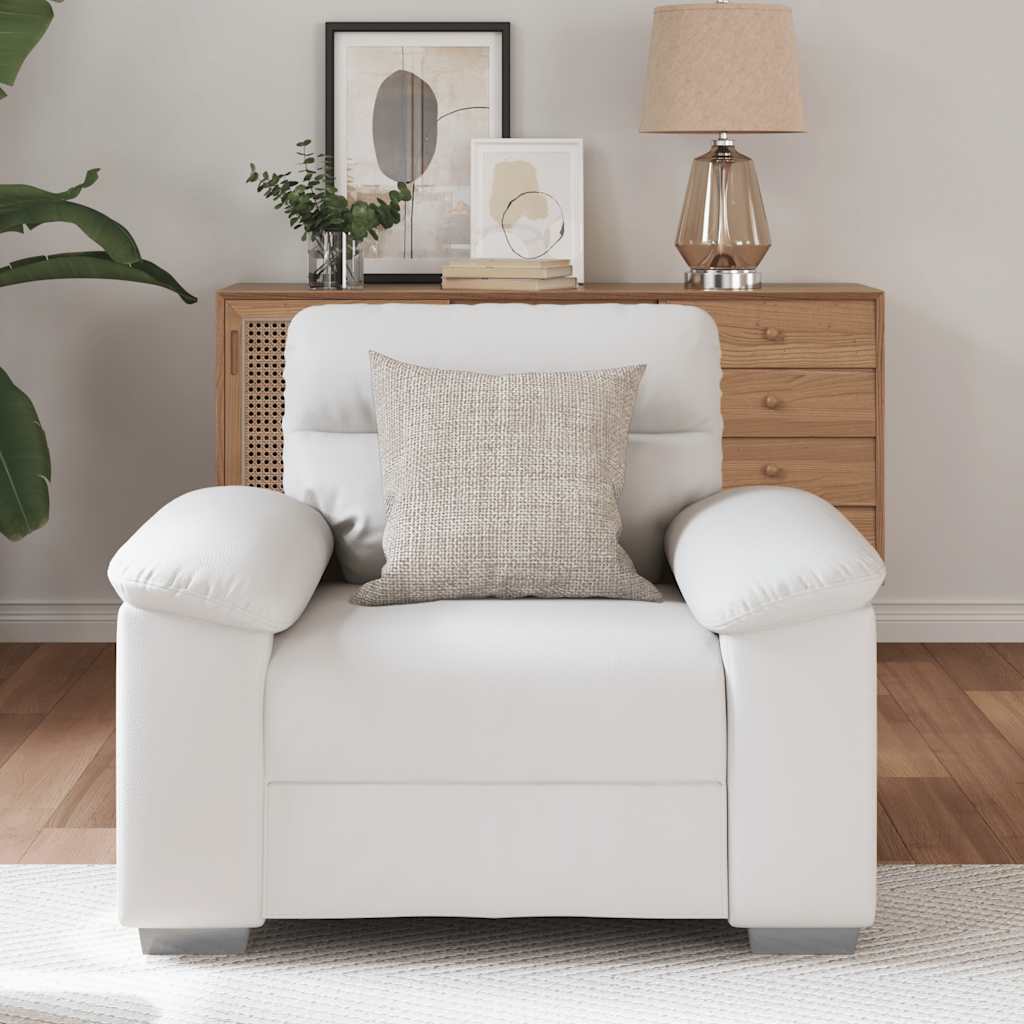 Sofa fotelja bijela 100x81x84 cm umjetna koža