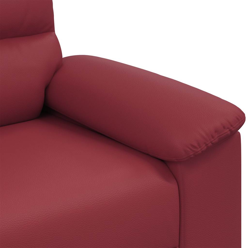 Dvosjed Kauč Vinsko Crvena 160x81x84 cm Imitacija Kože
