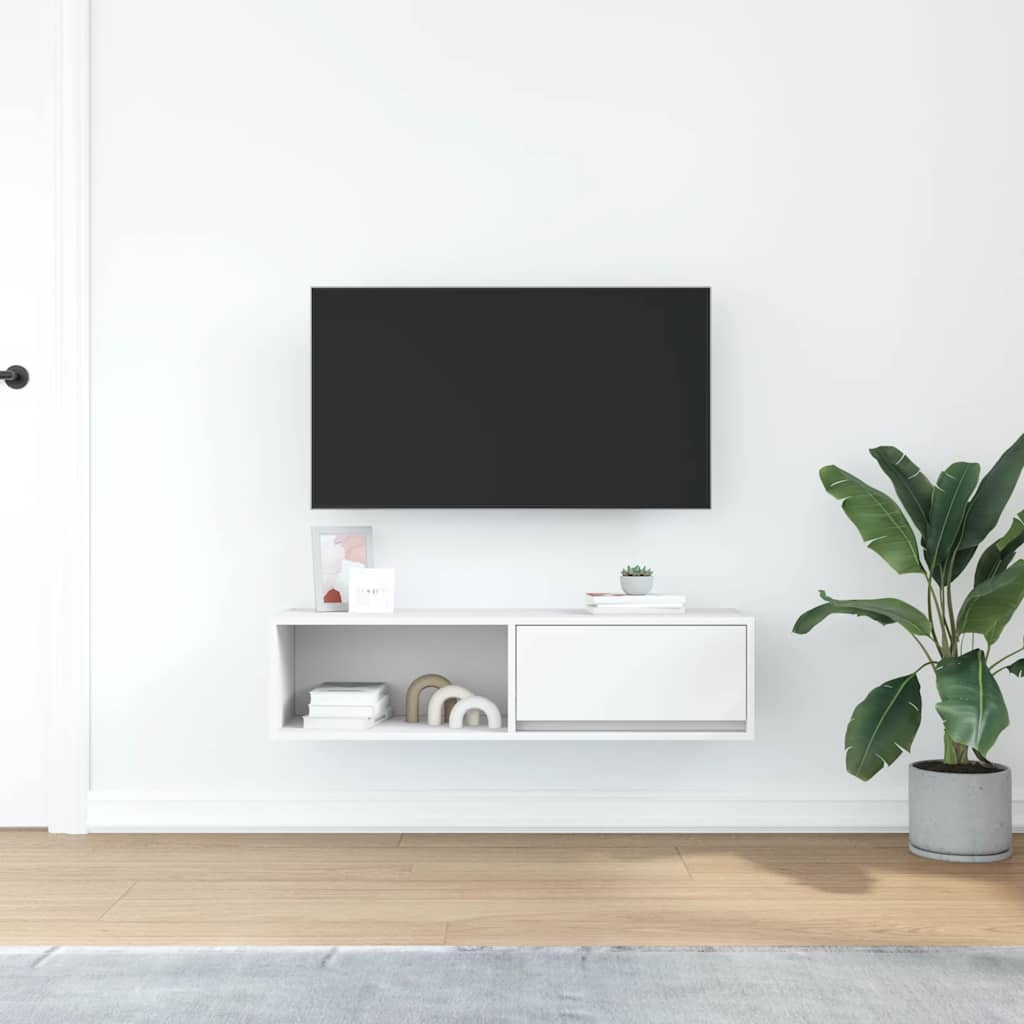 TV ormarić bijeli 100x31x25,5 cm izrađeno drvo