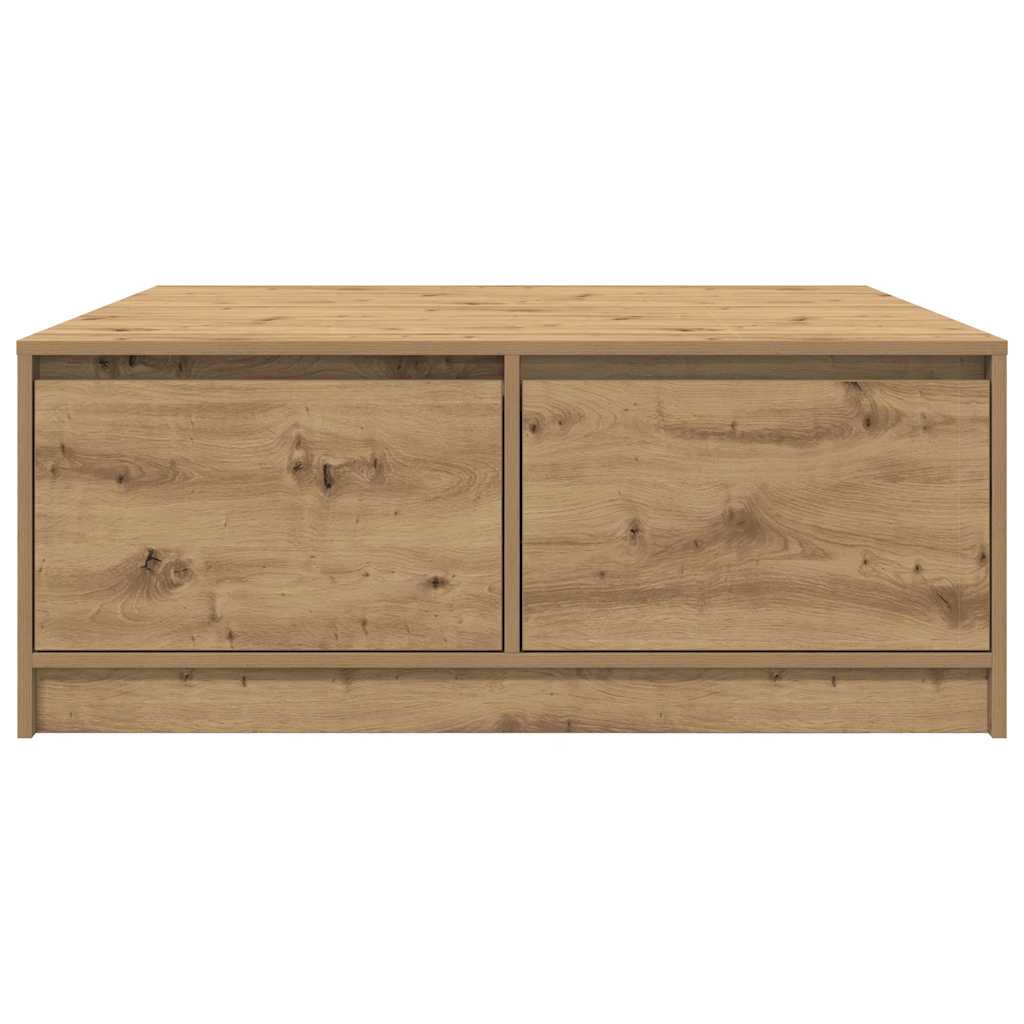 stol za kavu s ladicama artisan hrast 100x100x40 cm