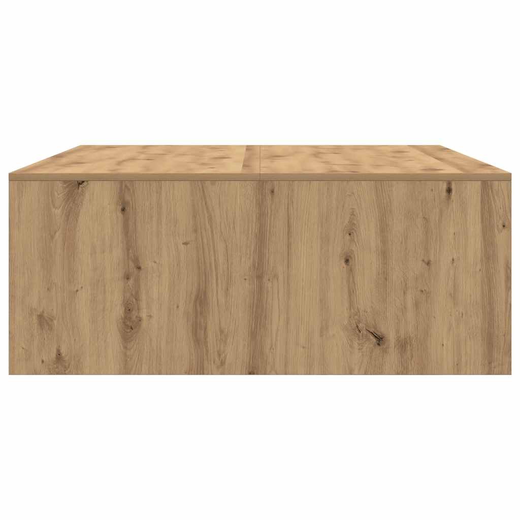 stol za kavu s ladicama artisan hrast 100x100x40 cm
