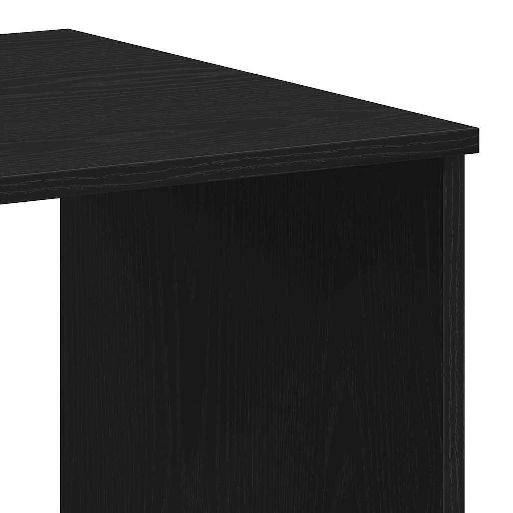 Radni stol s ladicama Crni hrast 102x50x76 cm Konstruirano drvo