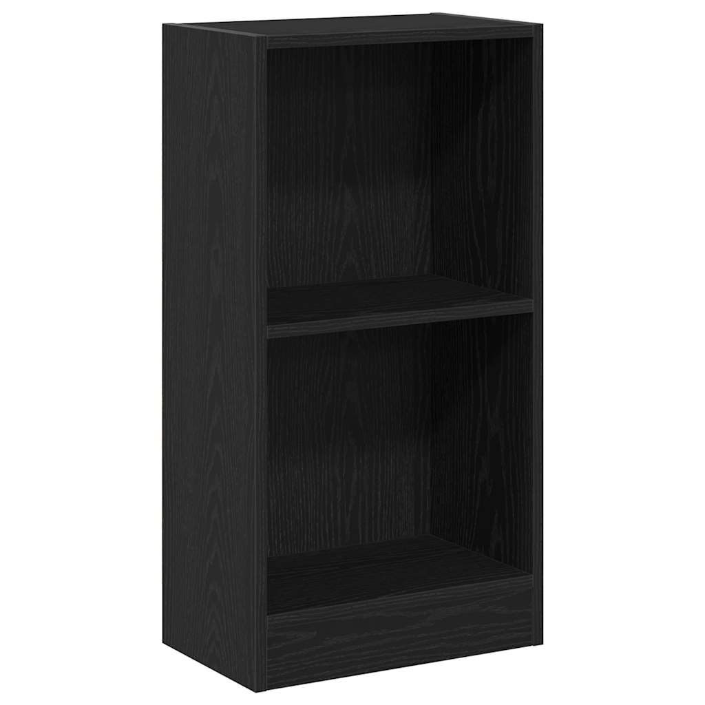 Polica za knjige crni hrast 40x24x76 cm Inženirsko drvo