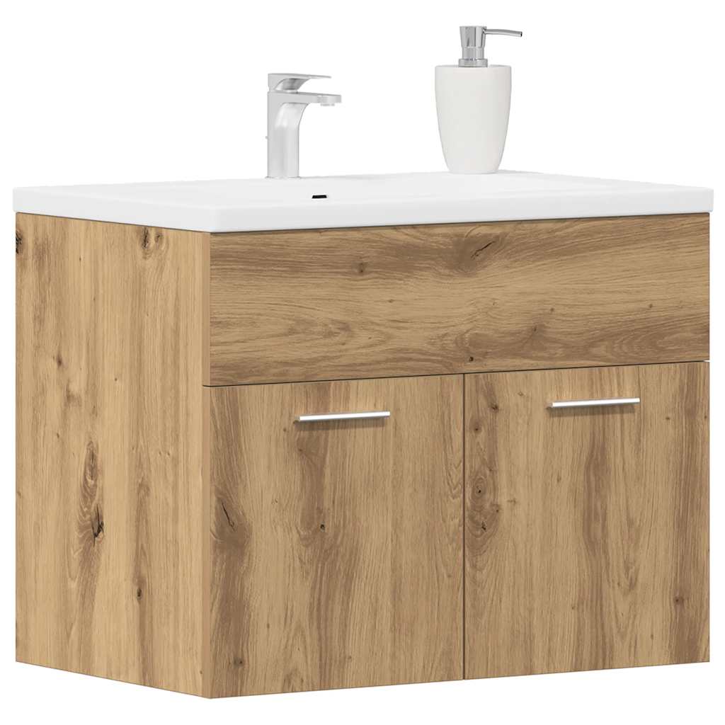 Ormarić za umivaonik u kupaonici Artisan hrast 60x38,5x46 cm Konstruirano drvo