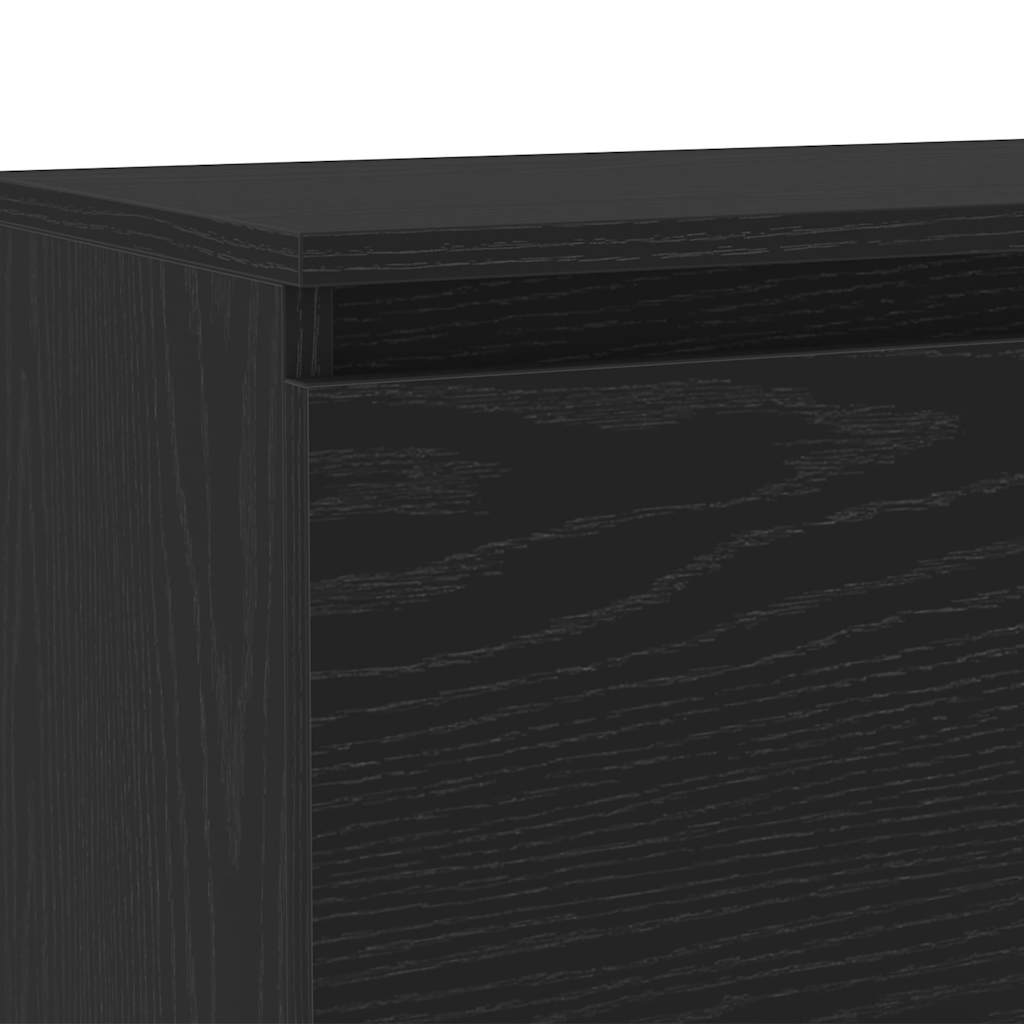 TV ormarić s LED svjetlima crni hrast 120x30x36 cm inženjerski drvo