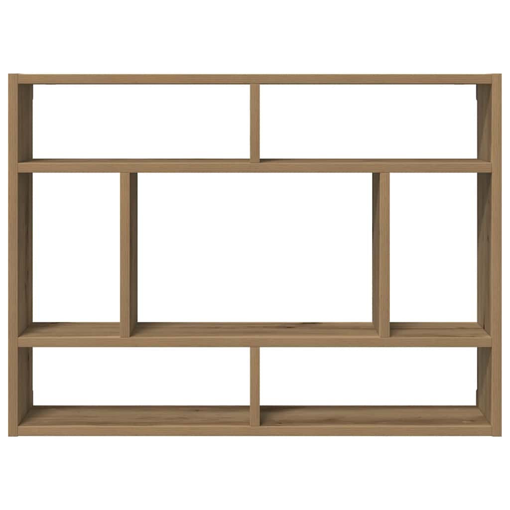 Zidna polica Artisan hrast 75x16x55 cm Konstruirano drvo