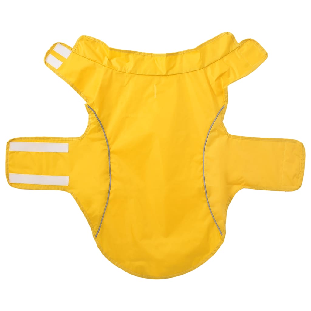 Kabanica za pse s reflektirajućim trakama Poliester žuta 2XL