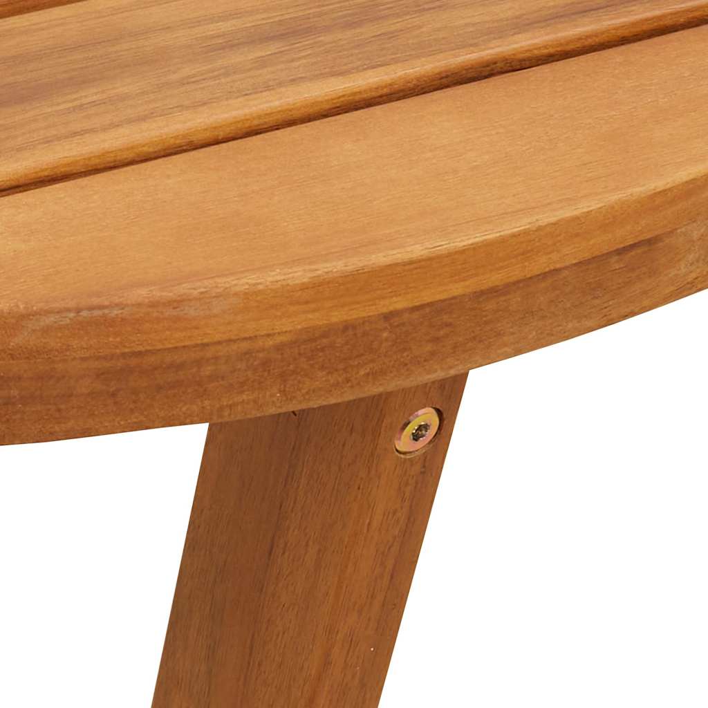 Okrugli vrtni bočni stolić Ø70x75 cm Masivno drvo akacije