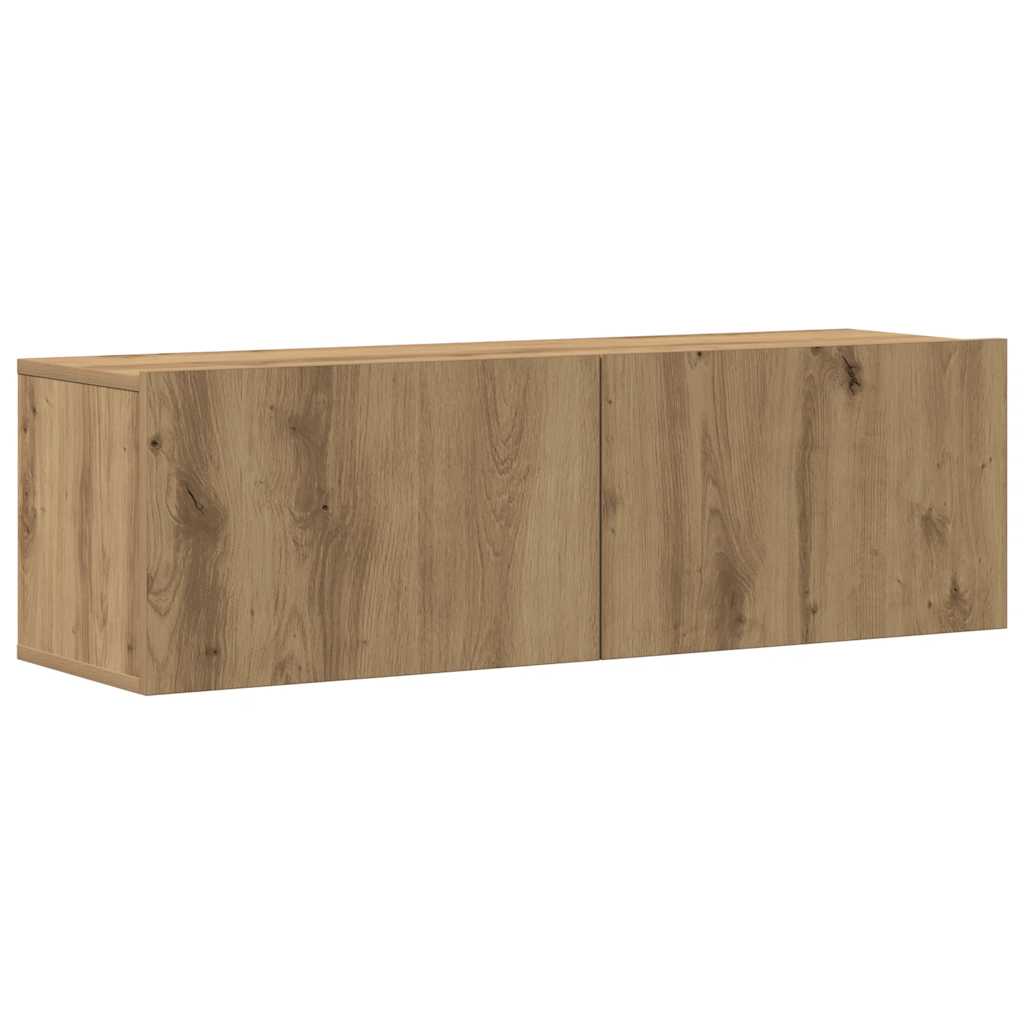 Zidni TV ormarić, 4 dijela, Artisan hrast, 100x30x30 cm