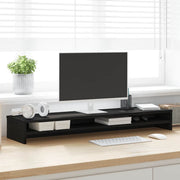 Stalak za monitor Crni hrast 100x24x13 cm Konstruirano drvo
