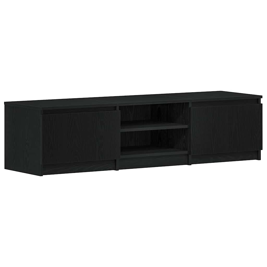 TV ormarić crni hrast 140x40x36 cm inženjerski drvo