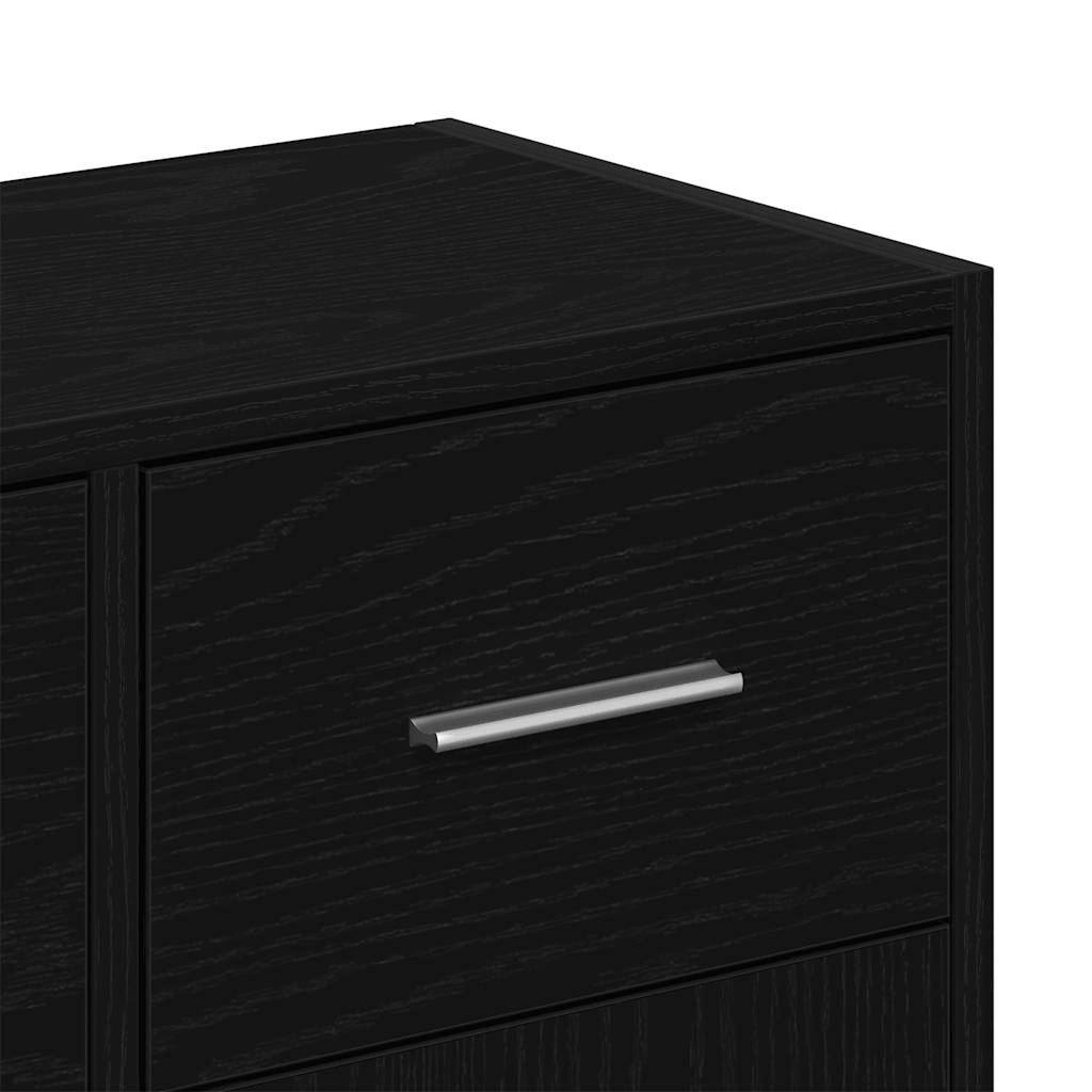 Komoda crni hrast 91x28x75 cm Inženirsko drvo