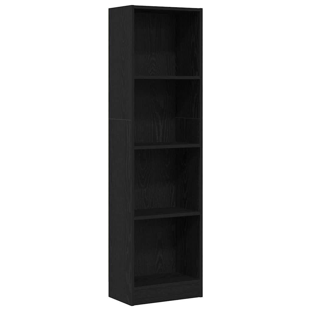 Biblioteka crni hrast 40x24x143 cm Inženirsko drvo