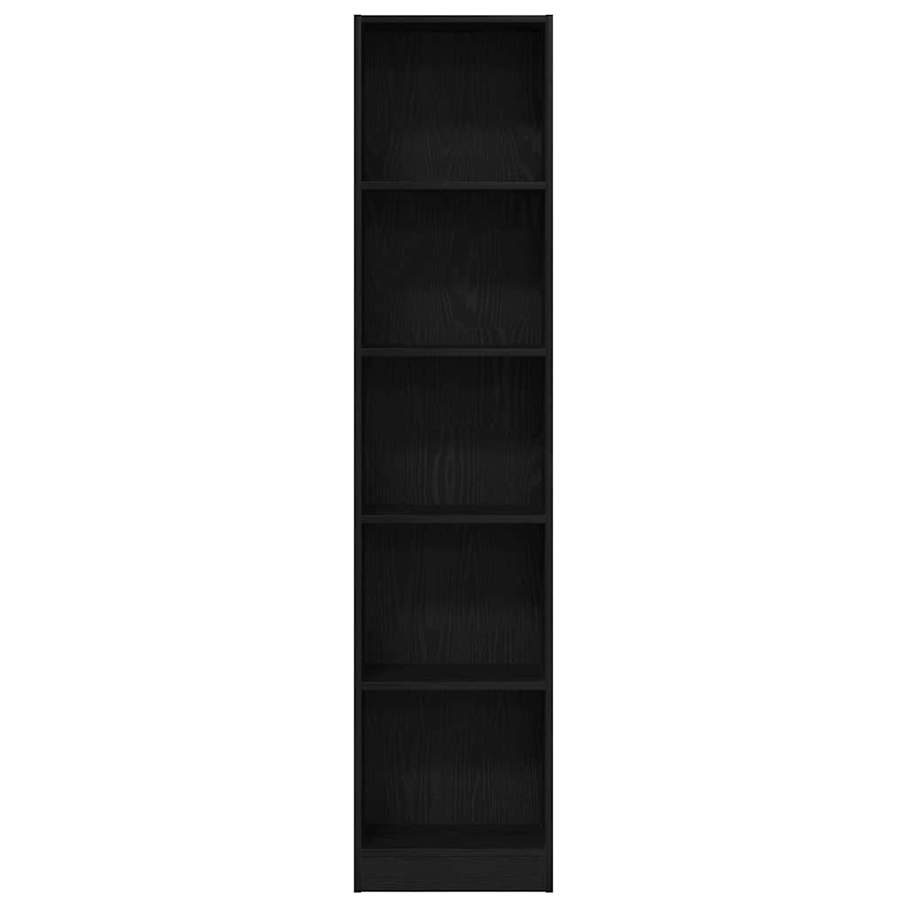 Biblioteka crni hrast 40x24x176 cm Inženirsko drvo