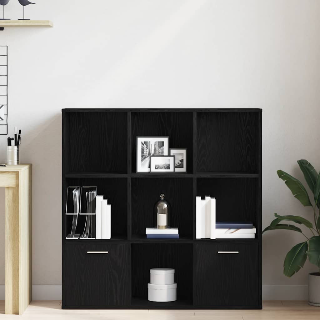 Ormar za knjige crni hrast 98x29x97,5 cm inženjerski drvo