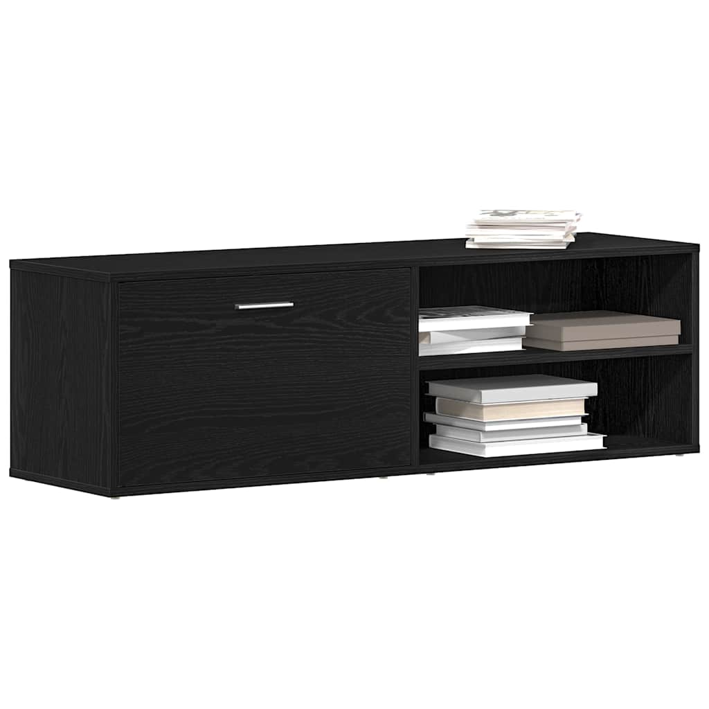 TV ormarić crni hrast 120x34x37 cm inženjerski drvo