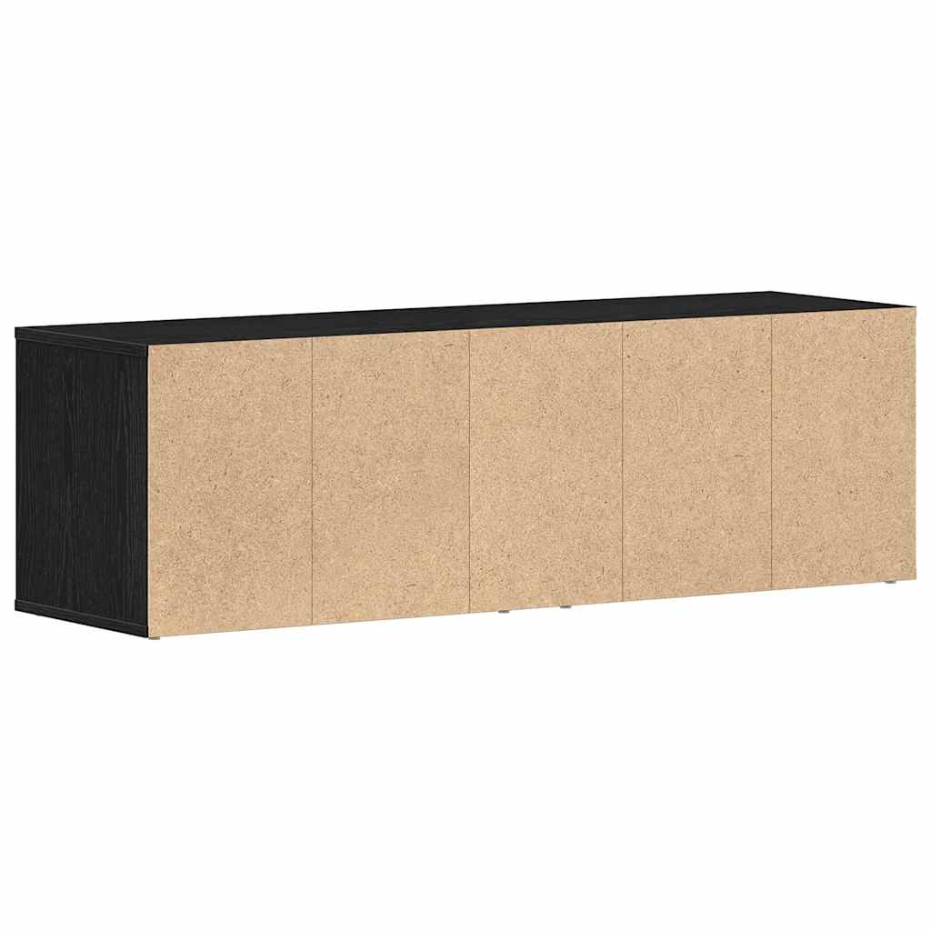 TV ormarić crni hrast 120x34x37 cm inženjerski drvo