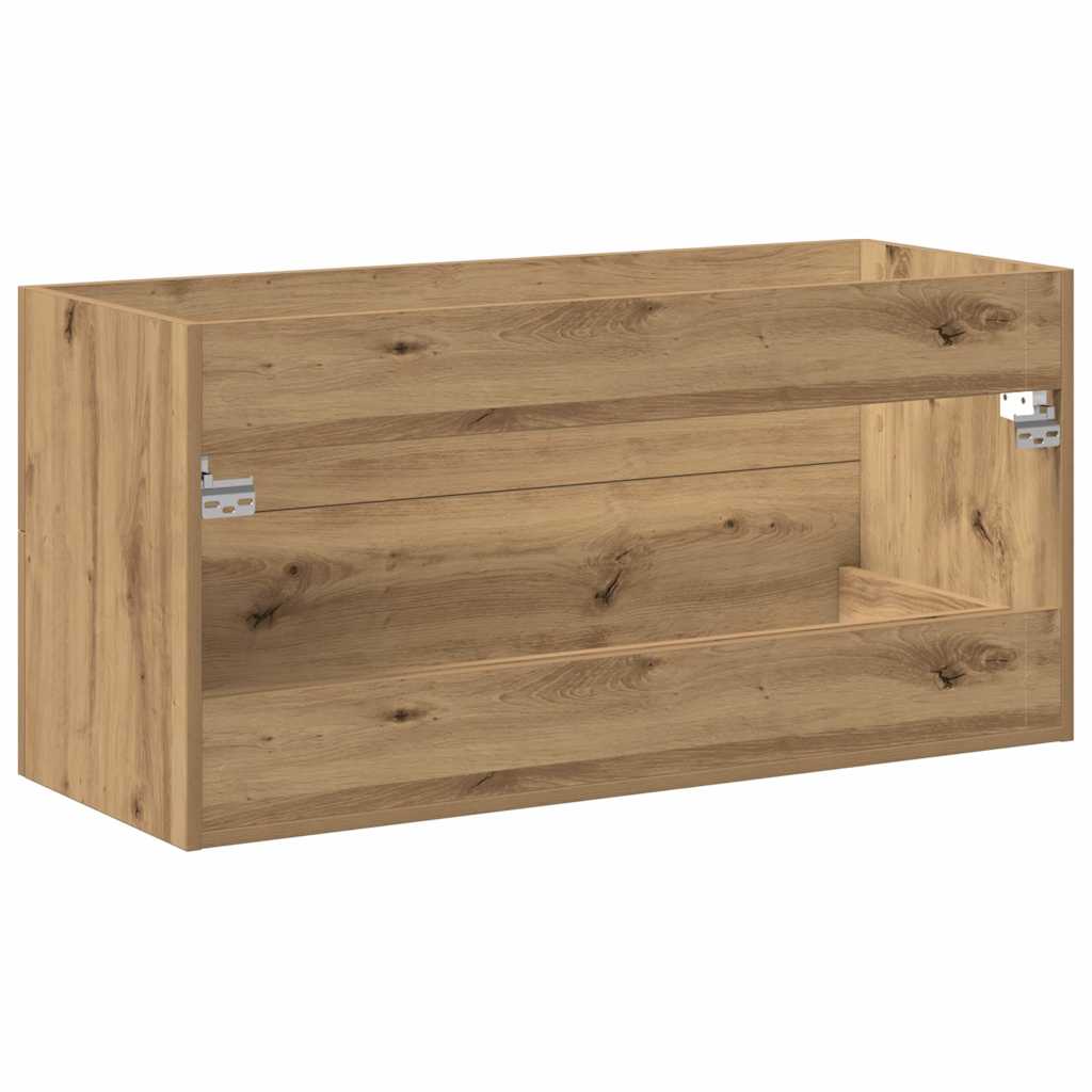 Ormarić za umivaonik u kupaonici Artisan hrast 100x38,5x48 cm Konstruirano drvo