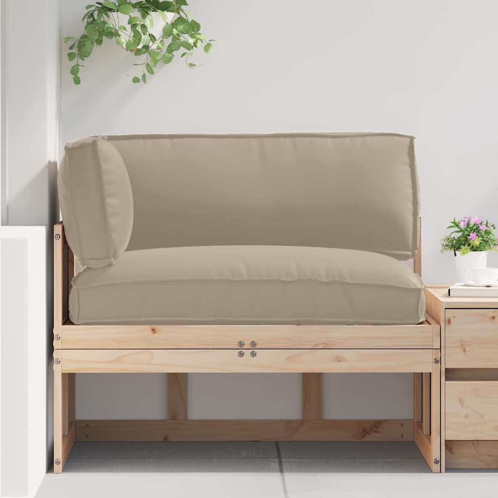 Set jastučića za palete 3 pcs Sivo-smeđa Oxford tkanina