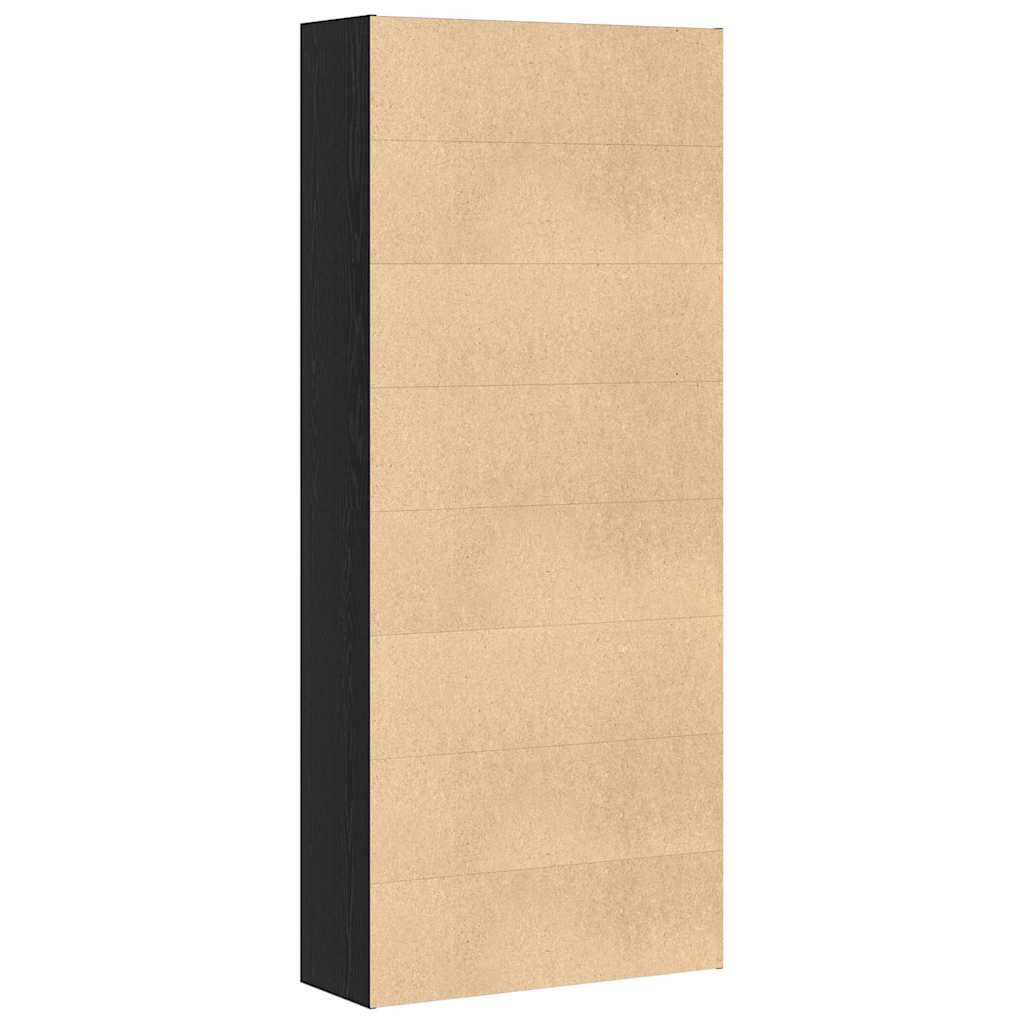 Ormar za knjige crni hrast 80x30x189 cm inženjerski drvo
