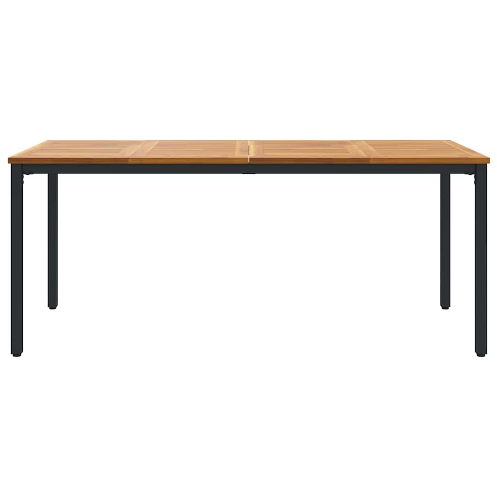 Vanjski stol Prirodna i crna 180 x 90 x 75 cm