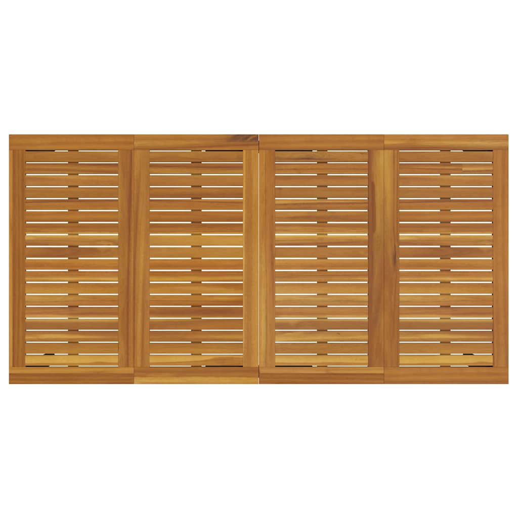 Vanjski stol Prirodna i crna 180 x 90 x 75 cm
