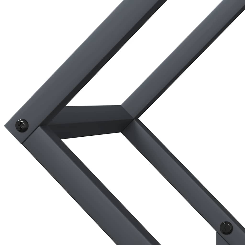 Stalak za drva antracit 50x25x50 cm hladno valjani čelik