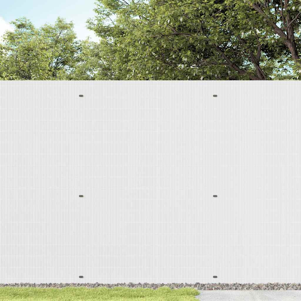 Vrtna ograda dvostrana bijela 1,8x5 m PVC