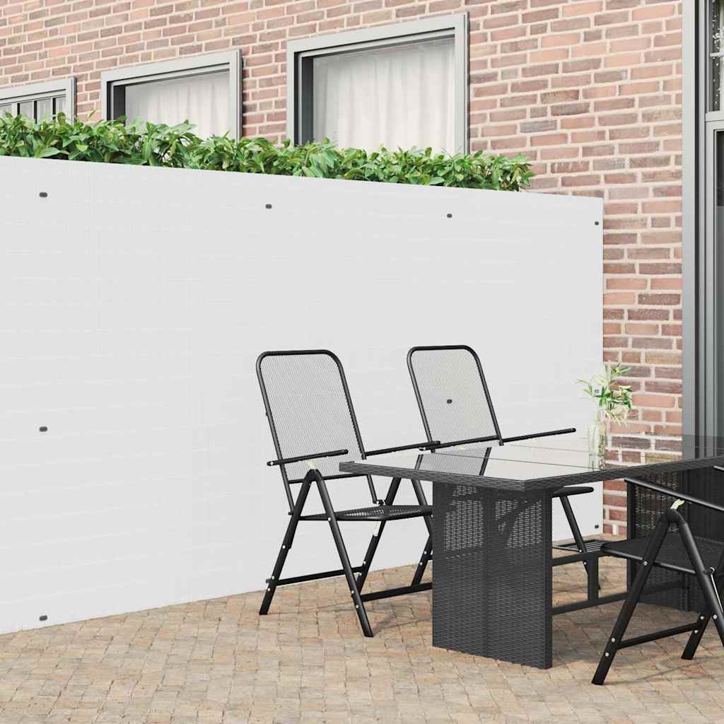 Vrtna ograda dvostrana bijela 1,8x5 m PVC