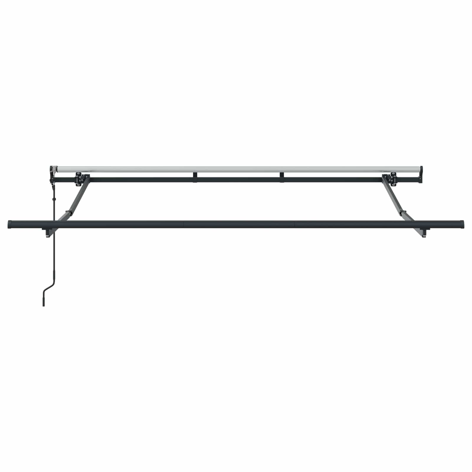 Skrovita tenda Žuta i Siva 250 x 200 cm tkanina