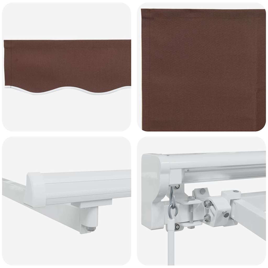 Okvir tende Smeđa 300 x 200 cm Poliester s PU premazom