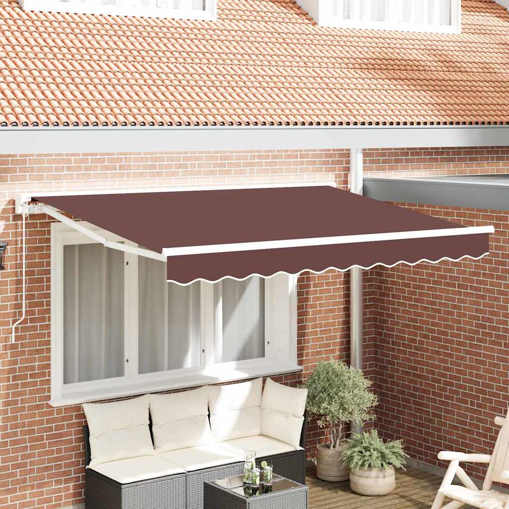 Okvir tende Smeđa 300 x 200 cm Poliester s PU premazom