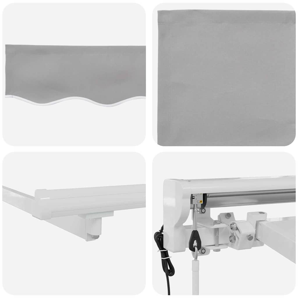 Okvir tende Svijetlo siva 300 x 200 cm Poliester s PU premazom