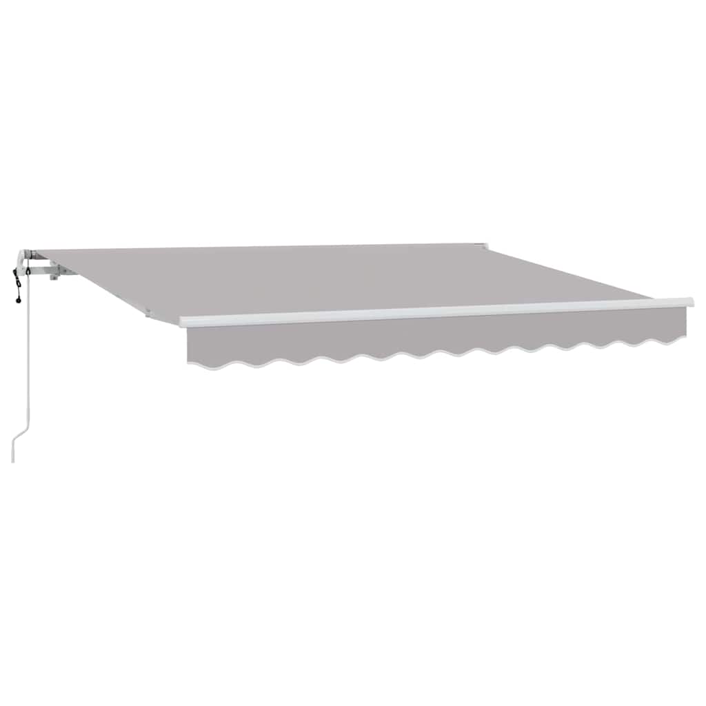 Skrovita tenda Svijetlo siva 300 x 200 cm tkanina